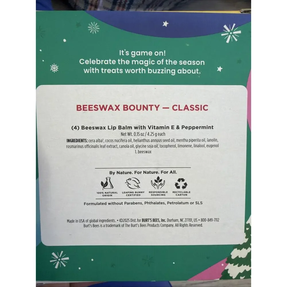 Lot of 3 Pack Burt's Bees Beeswax Bounty Classic, Assorted, Fruit Mix 12 Total